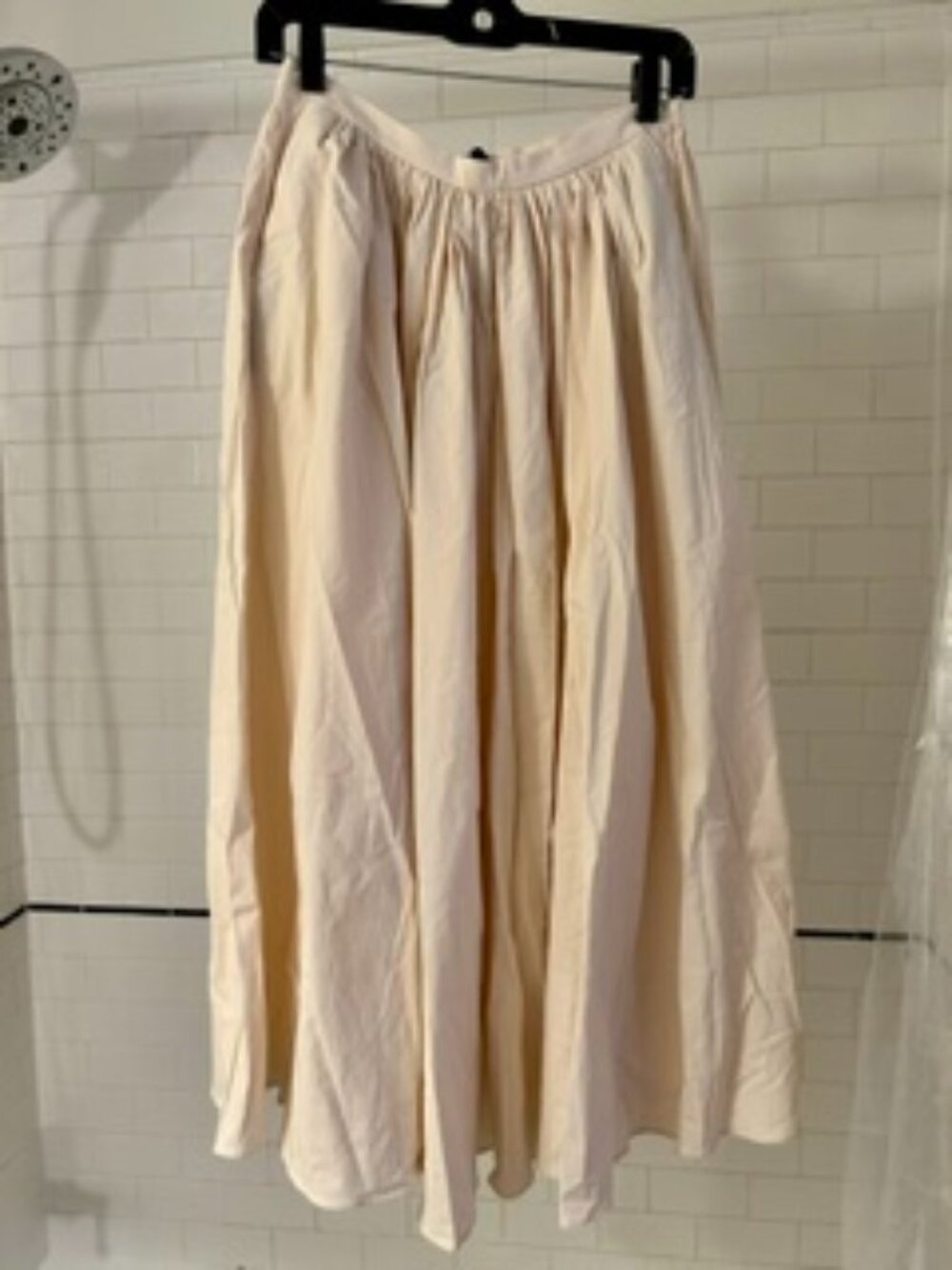Zara cream long skirt